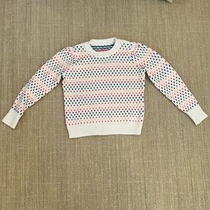 Women's Rainbow Heart Sweater, M EUC